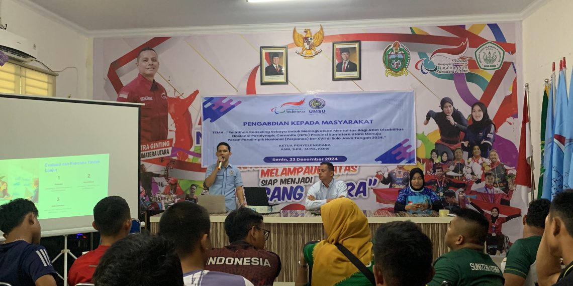 DOSEN BK UMSU Gelar Pelatihan Konseling Sebaya Untuk Atlet Disabilitas NPC Sumatera Utara Menuju PERPANAS 2024