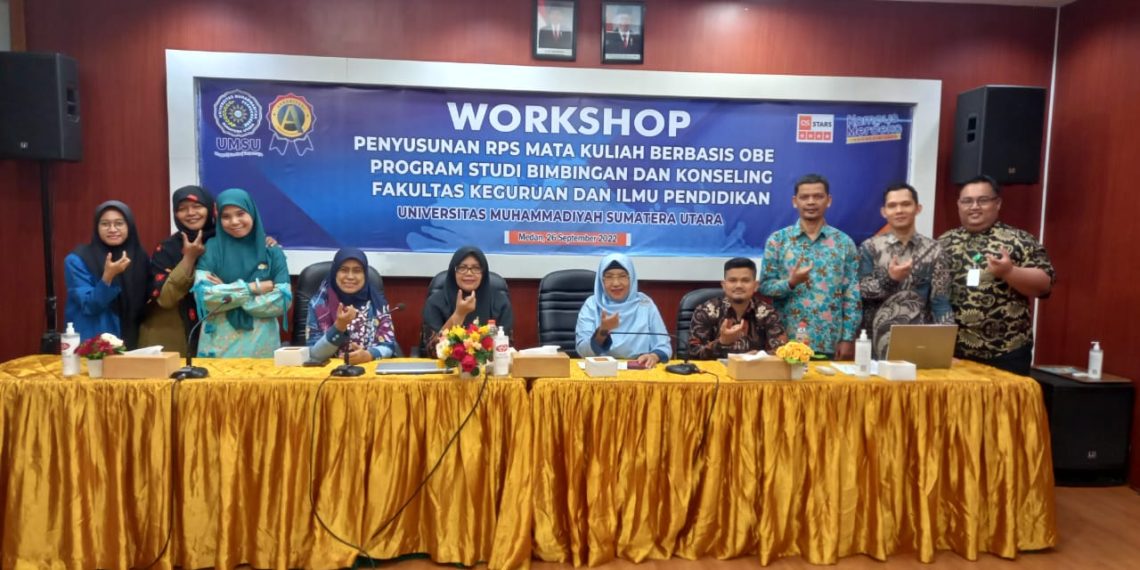 Program Studi Bimbingan dan Konseling FKIP UMSU Gelar Workshop Penyusunan RPS Berbasis Kurikulum OBE