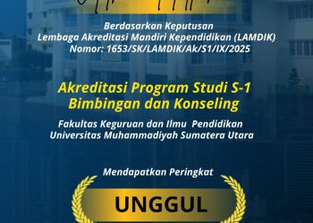 Program Studi Bimbingan dan Konseling UMSU Raih Akreditasi Unggul dari LAMDIK